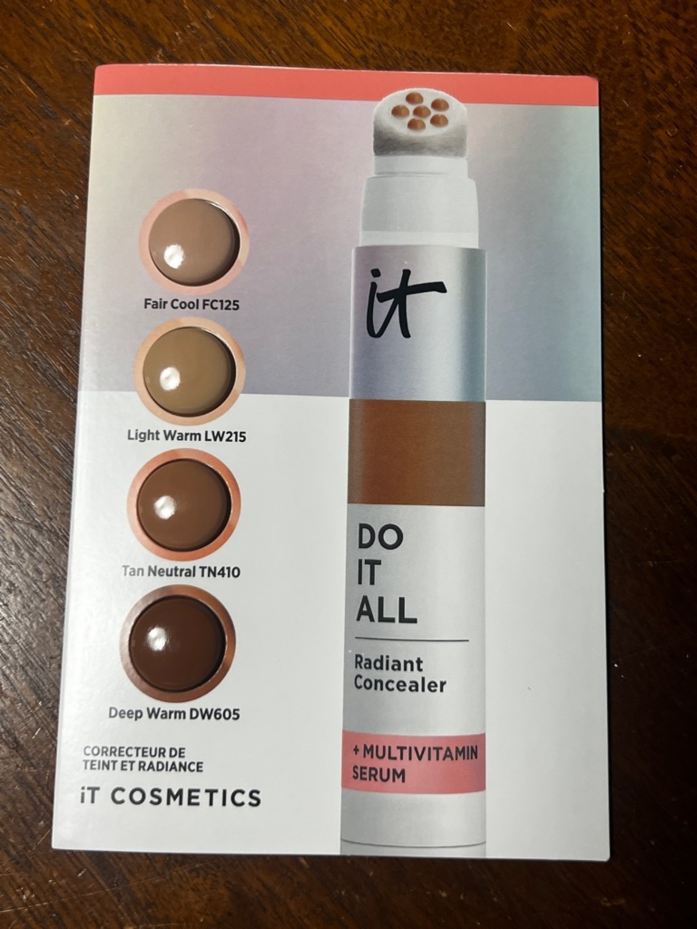 NWT IT Cosmetics Do It All Radiant Concealer 4 Shade Sampler